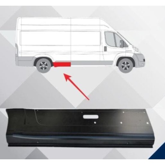 FIAT DUCATO- 07/14; ARKA ÇAMURLUK AĞZI ALT SACI SAĞ (ARKA TEKER ÖNÜ)