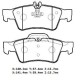 MERCEDES E CLASS- W211- 03/06; ARKA FREN BALATASI(KABLOSUZ)DİSK(140,2X57,4X15,7/141,4X59,4X15,7)