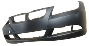 BMW 3 SERI- E90- 05/09; ÖN TAMPON (ASTARLI/KOYU GRİ SENSÖR/FAR YIKAMA DELİKSİZ/SİS DELİKLİ)(TÜV)TYG)