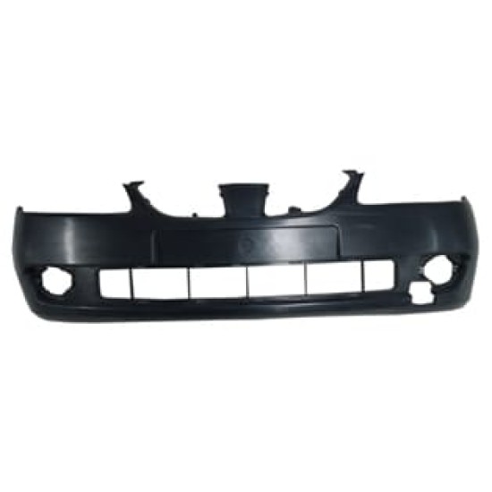 NISSAN ALMERA- N16- SD/HB- 04/06; ÖN TAMPON SİYAH (ASTARLI/SİS DELİKLİ/BANTSIZ TİP) (TYG)