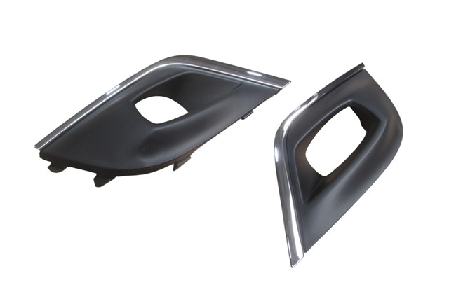 RENAULT CLIO- 4- HB- 16/20; SİS LAMBA KAPAĞI SİS DELİKLİ SAĞ/SOL SET (2PARÇA SİYAH/NİKELAJ ÇITALI(TW