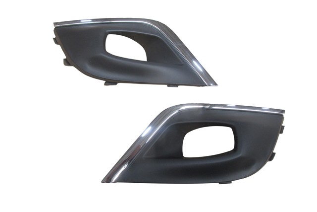 RENAULT CLIO- 4- HB- 16/20; SİS LAMBA KAPAĞI SİS DELİKLİ SAĞ/SOL SET (2PARÇA SİYAH/NİKELAJ ÇITALI(TW
