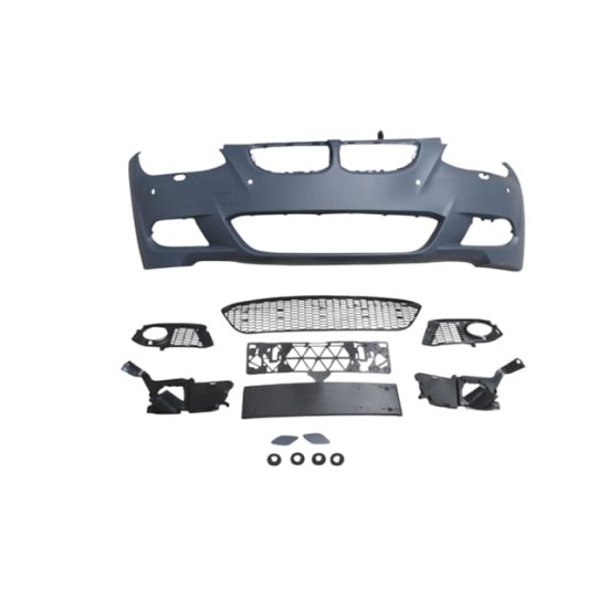 BMW 3 SERI- E92-E93- 07/09; ÖN TAMPON (SİS DELİKLİ KAPAK/IZGARALI/FAR.YIK.LI.SEN.DELİKLİ) (M-TECH) - Yedek Parça | Parça Dükkanda