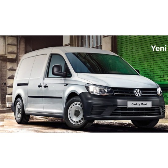 VOLKSWAGEN CADDY- 15/20; ÖN TAMPON SİYAH (PANJURLU/SİS DELİKLİ MAXI VAN) (EUROBUMP) - Yedek Parça | Parça Dükkanda