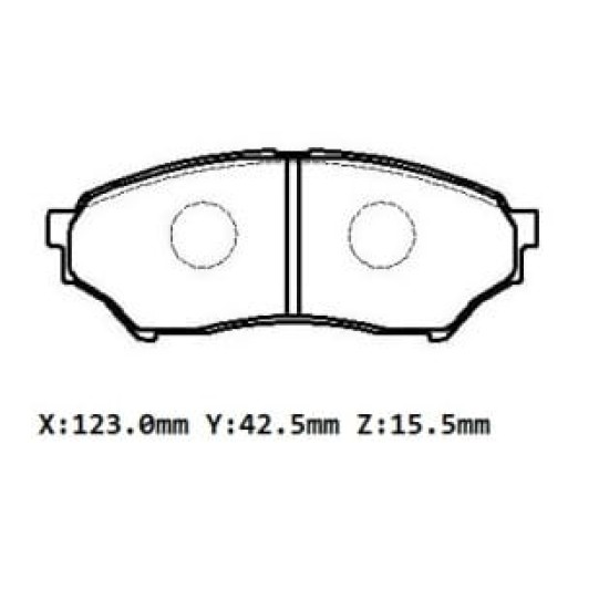 MITSUBISHI PAJERO- 00/06; ÖN FREN BALATASI (DİSK)(123x42.5x15.5)(DAIWA) - Yedek Parça | Parça Dükkanda