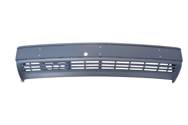 MERCEDES E CLASS- W124- 93/95; ÖN TAMPON GRİ (BANTSIZ/ÜST KISMI NİKELAJ DELİKLİ/ŞOK EMİCİLİ)