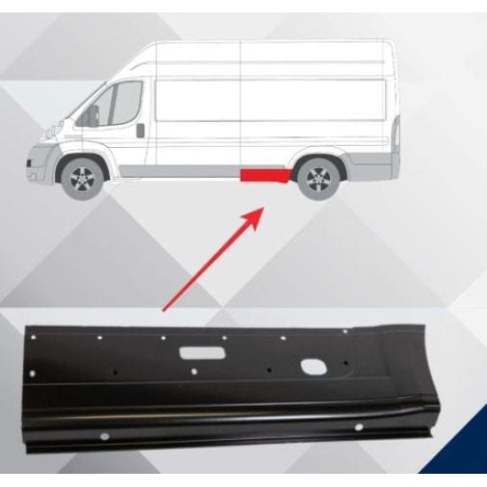 FIAT DUCATO- 07/14; ARKA ÇAMURLUK AĞZI ALT SACI SOL (ARKA TEKER ÖNÜ)