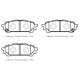 SUBARU FORESTER- 06/07; ARKA FREN BALATASI 2,0/2,5 AWD (DİSK) (108,6X35,6X13,8) (DAIWA) - Yedek Parça | Parça Dükkanda
