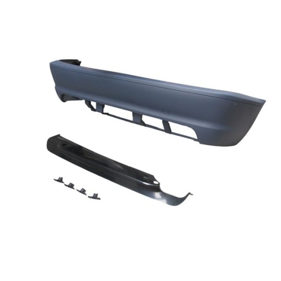 BMW 3 SERI- E46- COUPE- 98/05; ARKA TAMPON ASTARLI (SENSÖR DELİKLİ/ÇEKİ DEM.KAPAKLI/KARLIKLI)M-TECH