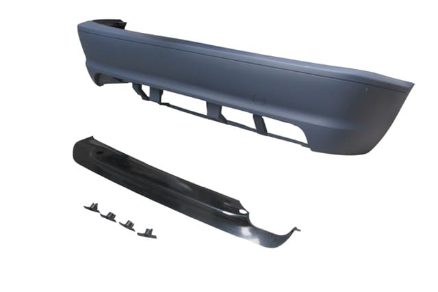 BMW 3 SERI- E46- COUPE- 98/05; ARKA TAMPON ASTARLI (SENSÖR DELİKLİ/ÇEKİ DEM.KAPAKLI/KARLIKLI)M-TECH