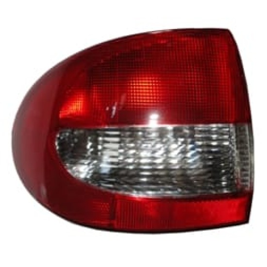 RENAULT MEGANE- 1- 99/02; DIŞ STOP LAMBASI SOL (KIRMIZI/BEYAZ) SEDAN (DUYSUZ) (PLEKSAN) - Yedek Parça | Parça Dükkanda