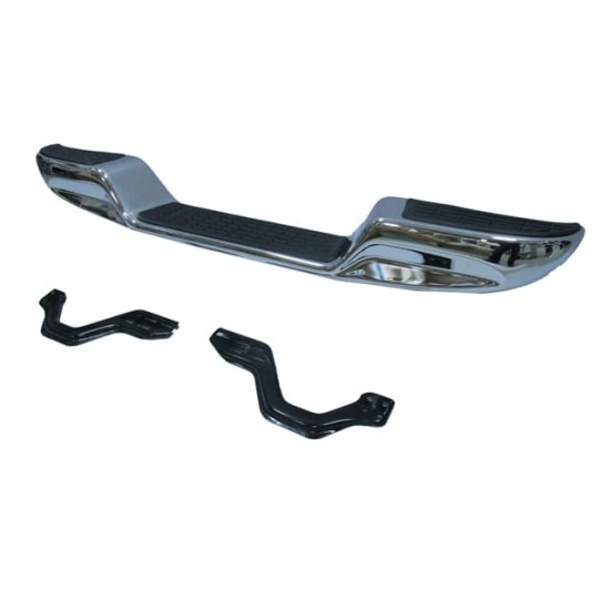 TOYOTA HILUX- PICK UP LN145- 98/01; ARKA TAMPON NİKELAJLI ALTI BOMBELİ (BAĞLANTI BRAKETLERİ İLE)FPI)