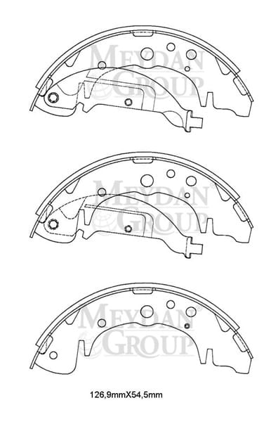 KIA CARNIVAL- 04/06; ARKA FREN PABUCU (126,9X54,5) (DAIWA)