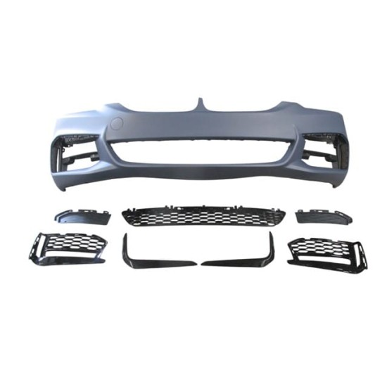 BMW 5 SERI- G30- 17/20; ÖN TAMPON ASTARLI (SİS KAPAKLI/SİS KAP. ÇITALI/IZGARALI) (SENSÖR D.Lİ)M-TECH - Yedek Parça | Parça Dükkanda