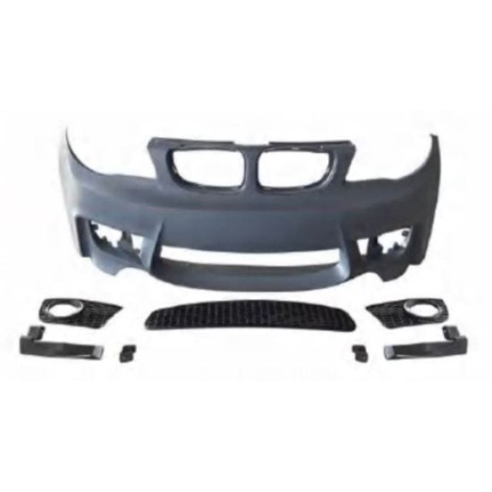 BMW 1 SERI- E87- 04/11; ÖN TAMPON GRİ(SİS D.Lİ/F.YIK.LI/SEN.D.Lİ)SİSLİ IZGARALI)8 PARÇA)M1STYLE/LCI - Yedek Parça | Parça Dükkanda