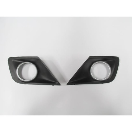 PEUGEOT 207- 09/12; SİS LAMBA KAPAĞI SAĞ/SOL SET (2 PARÇA) SİS DELİKLİ ÇERÇEVESİ GRİ - Yedek Parça | Parça Dükkanda