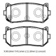 KIA SHUMA- II- 00/03; ARKA FREN BALATASI (DİSK) (99X41,6X12,8) (DAIWA)