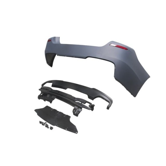 BMW 5 SERI- F10- 10/16; ARKA TAMPON ASTARLI (SEN.YUVALI/REFLEKTÖRLÜ/KARLIKLI/ŞOK EMİCİ) M550İ/LCI - Yedek Parça | Parça Dükkanda