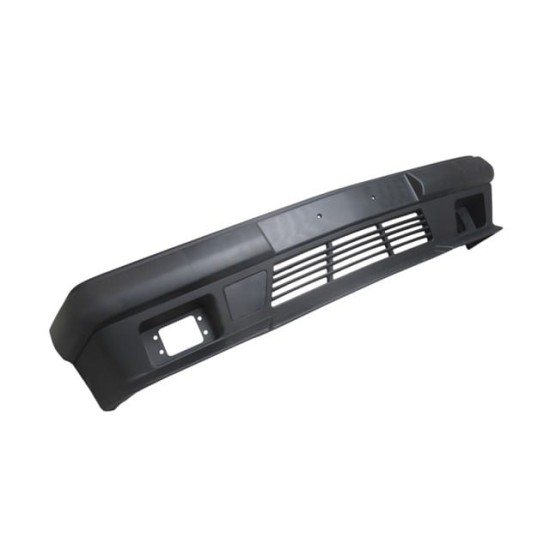 MERCEDES E CLASS- W124- 85/93; ÖN TAMPON SİYAH (BANDLI/ÇEKİ DEMİR KAPAKLI)(SİS DELİKLİ)(AMG)