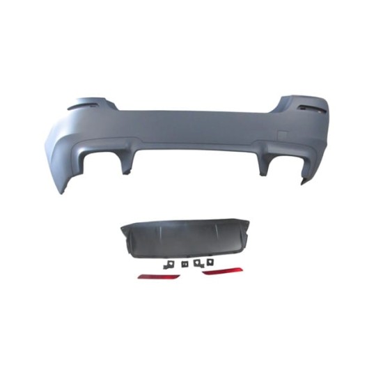 BMW 1 SERI- F20- 12/15; ARKA TAMPON ASTARLI (SENSÖR AÇILIR TİP/REFLEKTÖRLÜ (KARLIKLI) (M-TECH) - Yedek Parça | Parça Dükkanda
