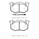 CITROEN XSARA- 01/05; ARKA FREN BALATASI (2 KABLOLU)(DİSK) (105X54,9X11)(BRAMAX)