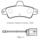 FORD MONDEO- 93/00; ARKA FREN BALATASI (2 KABLOLU)(DİSK) (115.9X53,7X15) (BRAMAX) - Yedek Parça | Parça Dükkanda