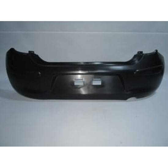NISSAN MICRA- K13- 10/13; ARKA TAMPON SİYAH (KENDİNDEN BANTLI MY)
