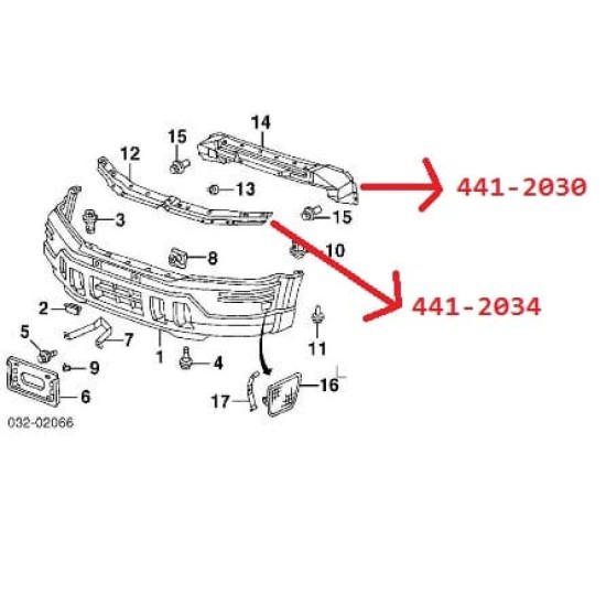 HONDA CRV- 97/01; ÖN TAMPON DEMİRİ (TW) - Yedek Parça | Parça Dükkanda