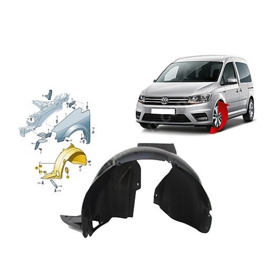 ÇAMURLUK DAVLUMBAZI SOL CADDY 2015>>1. KALİTE GKL ÜRETİM - Yedek Parça | Parça Dükkanda