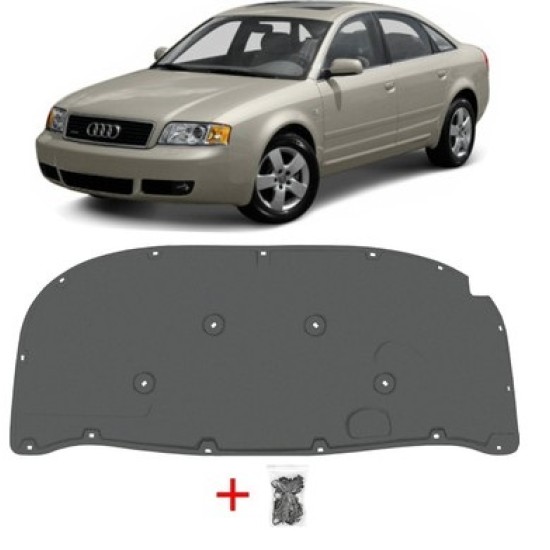 MOTOR KAPUT KEÇESİ KLİPSLİ 1.Kalite-AUDİ A6 1998-2005 - Yedek Parça | Parça Dükkanda