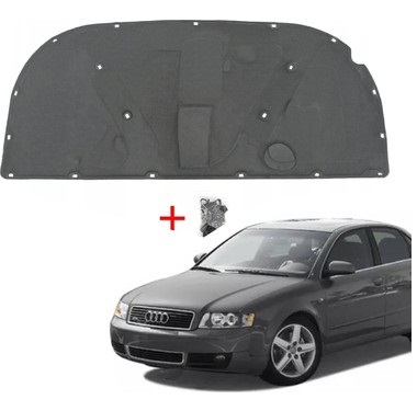 MOTOR KAPUT KEÇESİ KLİPSLİ 1.Kalite-AUDİ A4 2001-2005