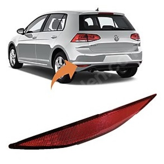 REFLEKTÖR ARKA TAMPON SOL GOLF7 2014-2017 - Yedek Parça | Parça Dükkanda