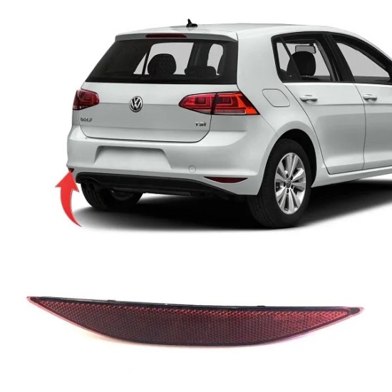 REFLEKTÖR ARKA TAMPON KARARTILMIS SOL GOLF7 2013-2017 - Yedek Parça | Parça Dükkanda