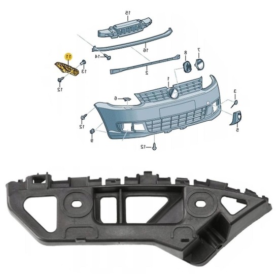 TAMPON BRAKETİ ÖN SAG CADDY 2011-2015 - Yedek Parça | Parça Dükkanda