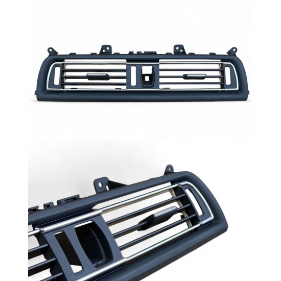 KLİMA KALORİFER IZGARASI ÖN ORTA( KOMPLE NİKELAJLI PİANO SİYAH) BMW F10 +LCI - Yedek Parça | Parça Dükkanda