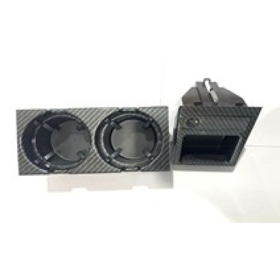 BARDAKLI VE MADENİ PARA KUTUSU (SET-KARBON FIBER) BMW E46 98>04