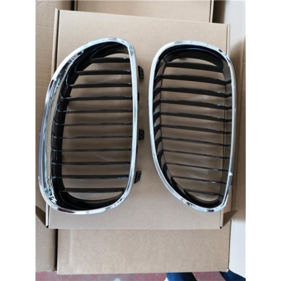 ÖN PANJUR BÖBREK KROM SİYAH SET BMW E60+LCİ 2004-2009 - Yedek Parça | Parça Dükkanda