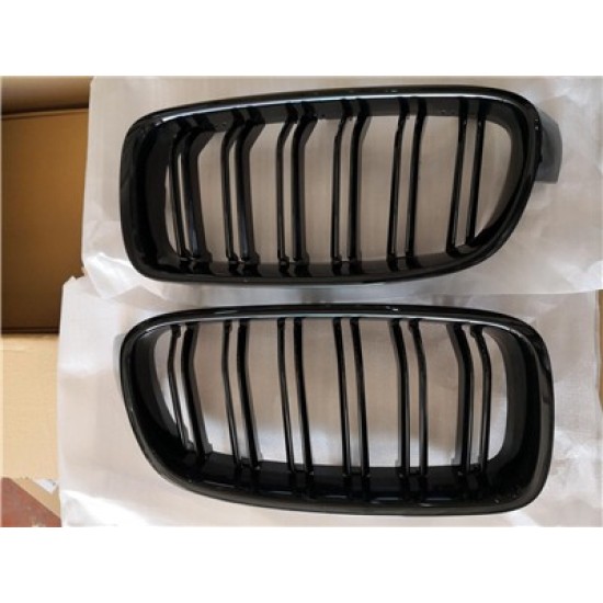 ÖN PANJUR BÖBREK PARLAK SİYAH ÇİFT ÇITALI SET BMW F30+LCİ 2012-2018 - Yedek Parça | Parça Dükkanda
