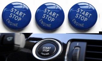 START STOP DÜĞME KAPAĞI MAVİ  BMW E60 E90 E84 E70 E71 E72