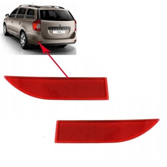 REFLEKTÖR ARKA TAMPON SOL LOGAN SANDERO CLIO SYMBOL 2013>> - Yedek Parça | Parça Dükkanda